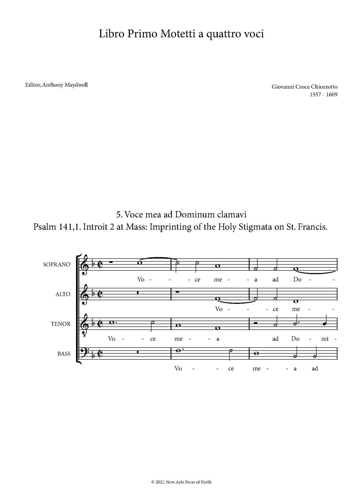 Voce mea ad Dominum clamavi