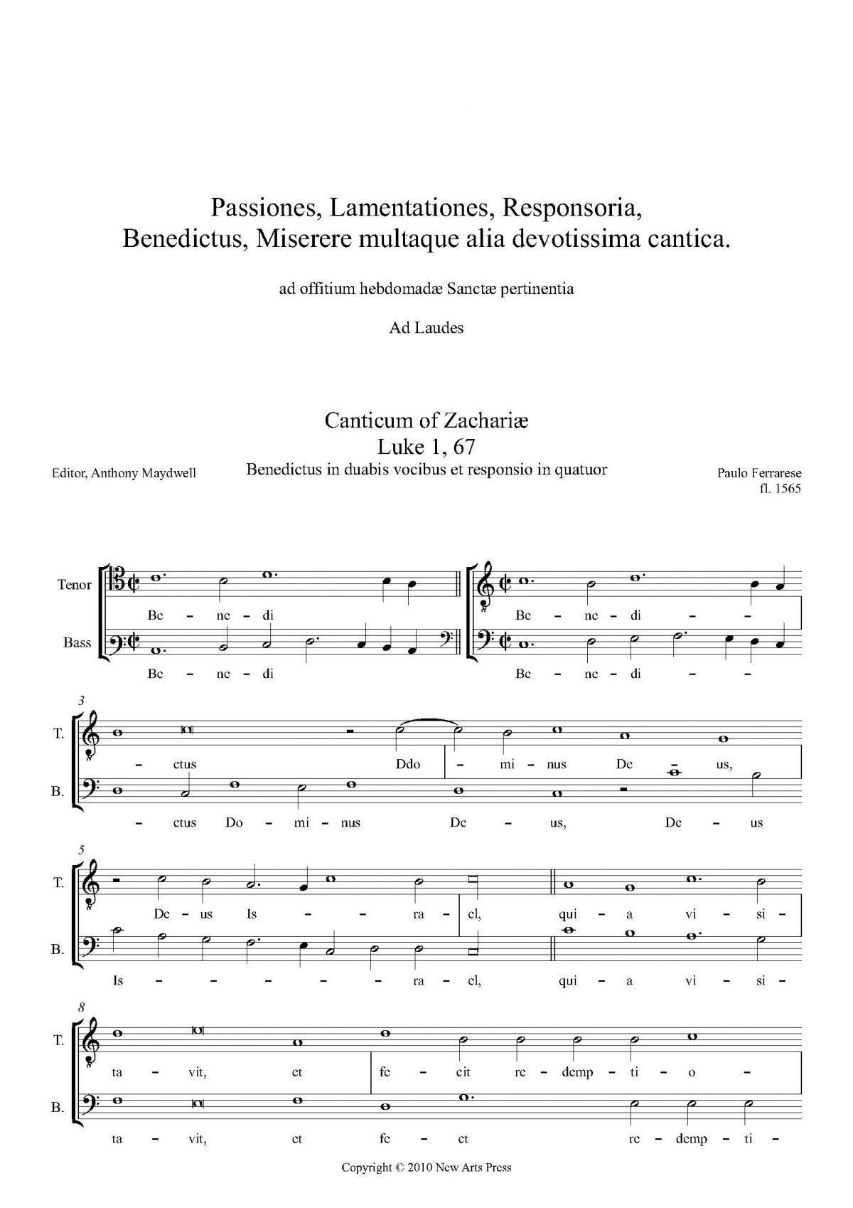 Sabbato Sancto Ad Laudes