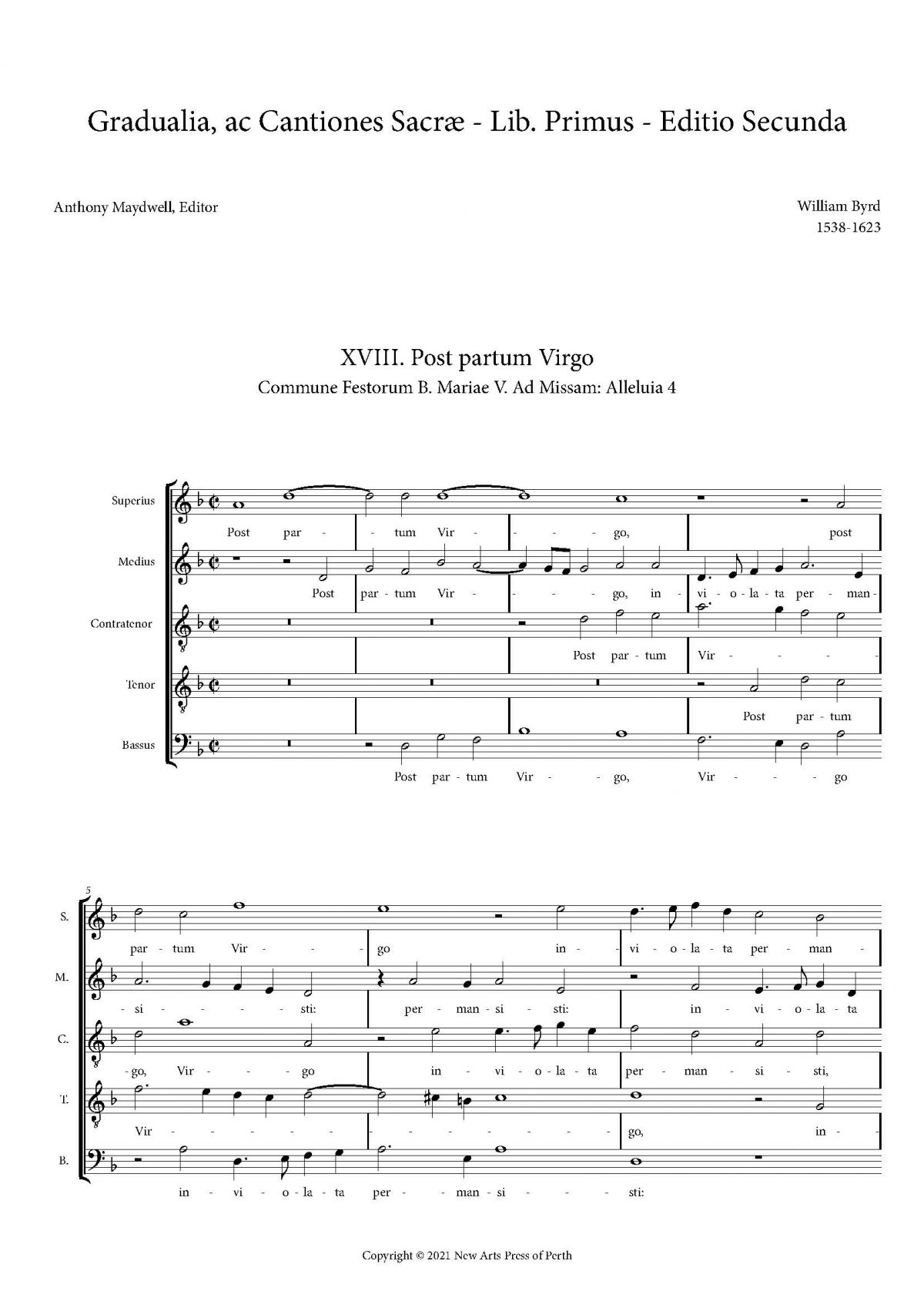Post partum Virgo