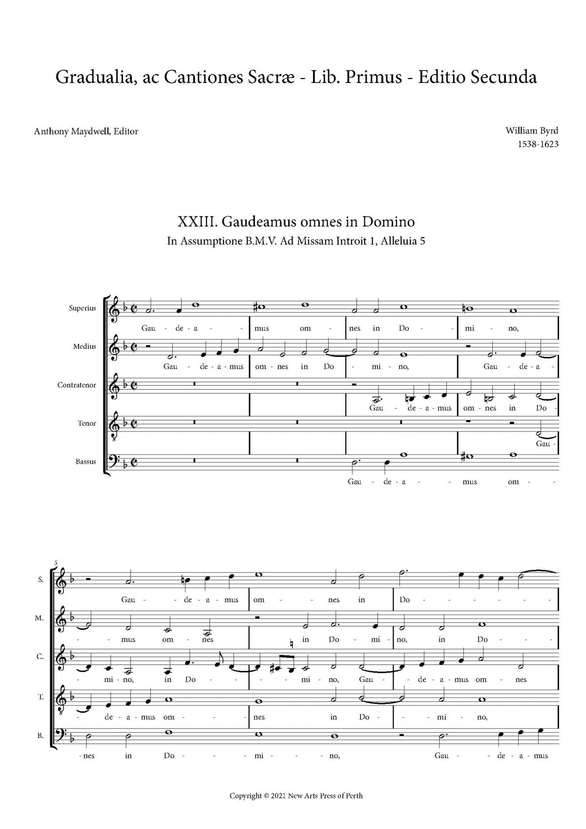 Gaudeamus omnes in Domino
