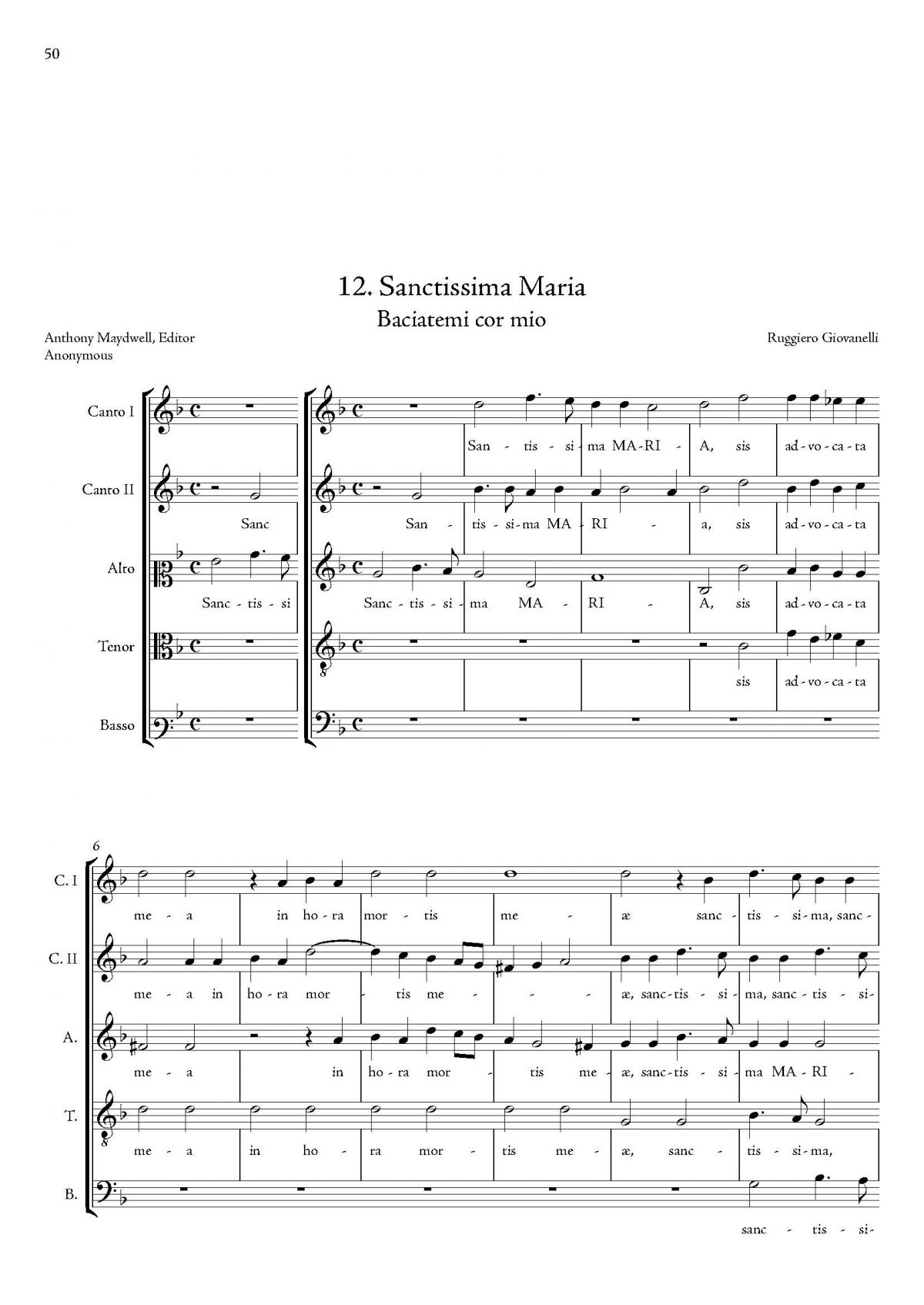 Sanctissima Maria