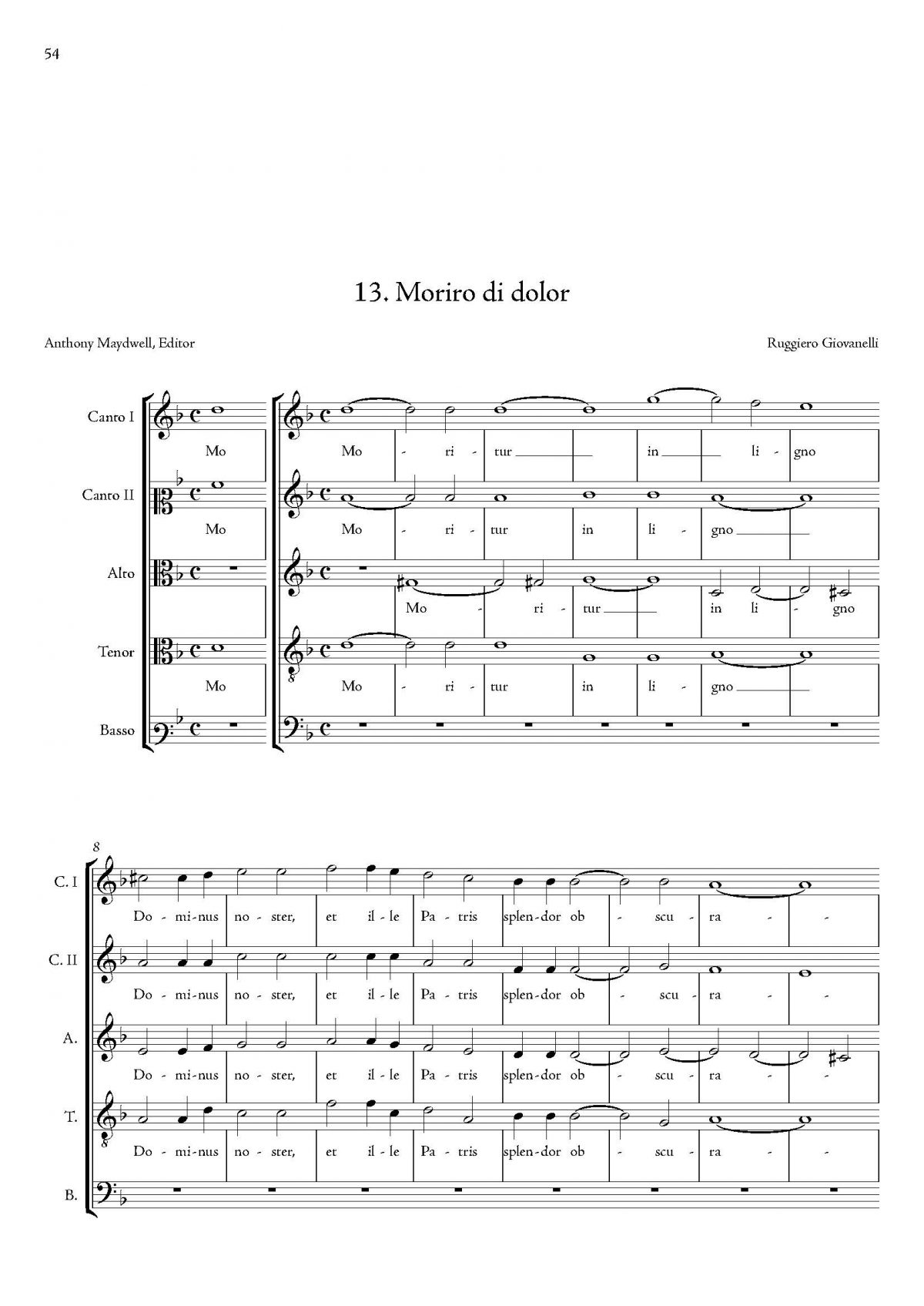 Moriro di dolor