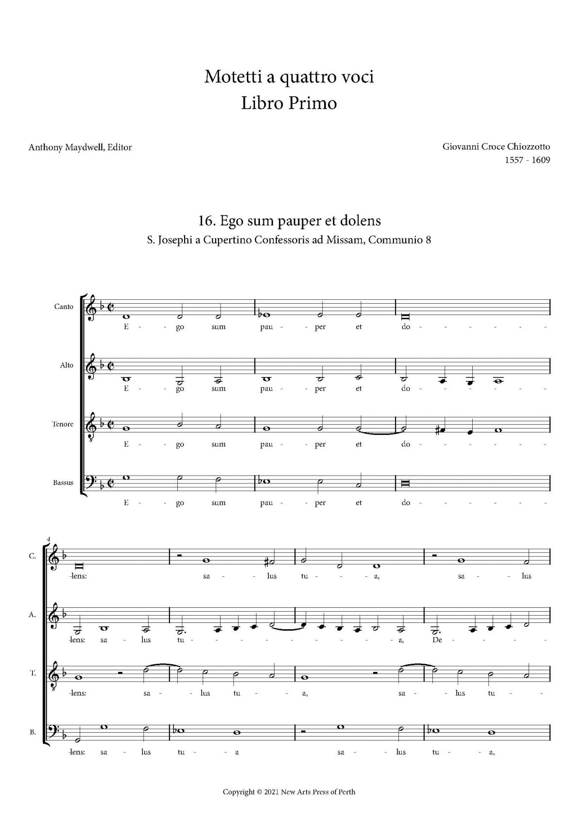 Ego sum pauper et dolens