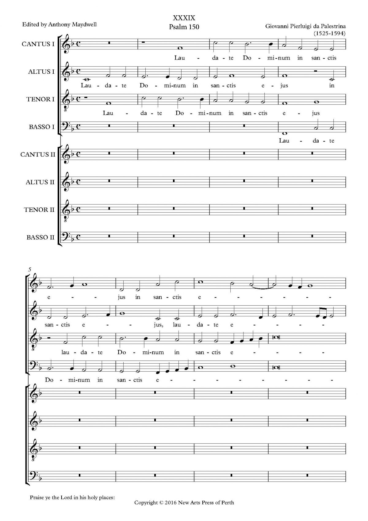 Laudate Dominum in sanctis ejus