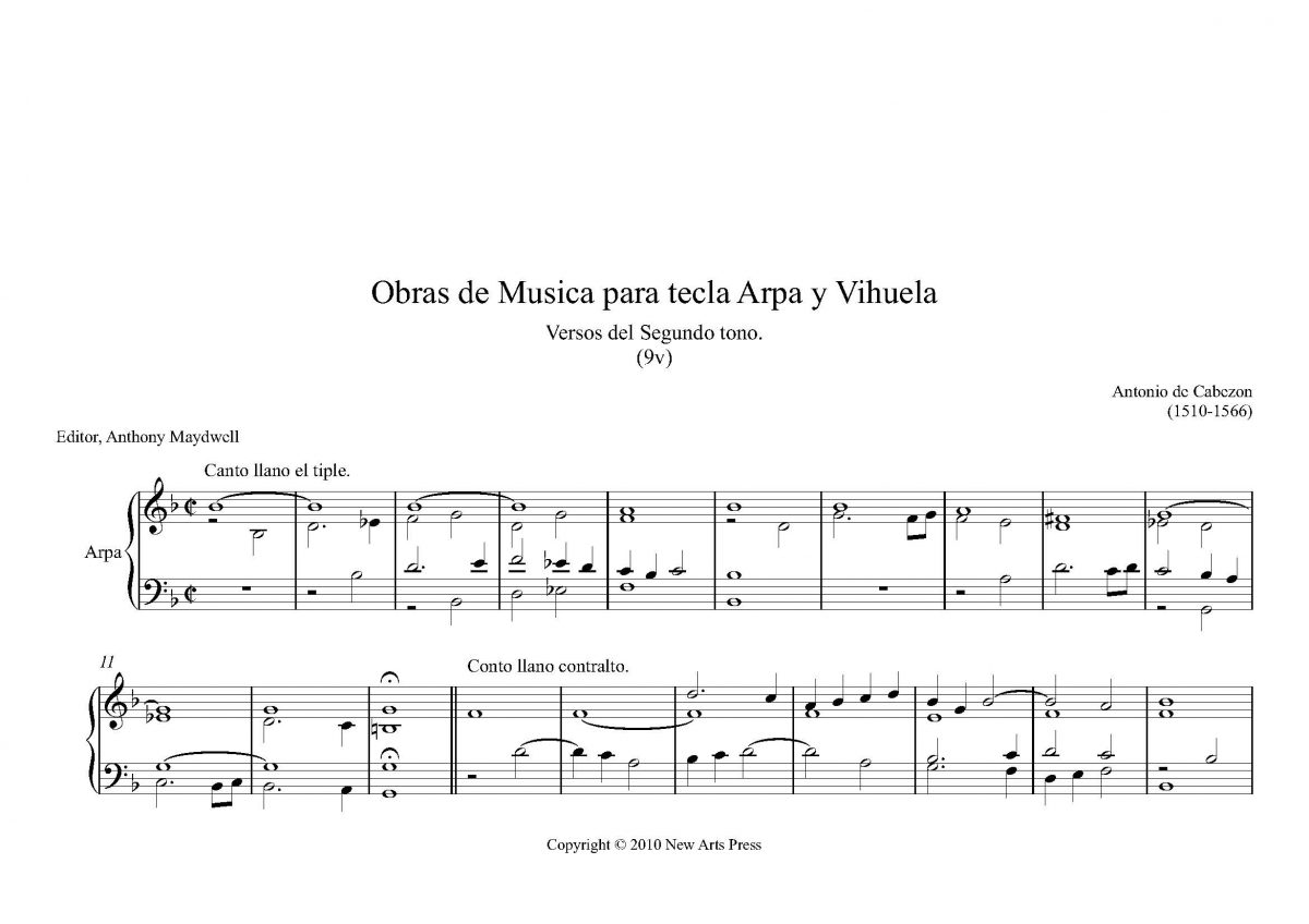 Versos del Segundo tono