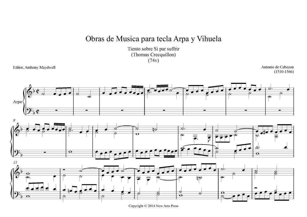 Tiento sobre Si par suffrir