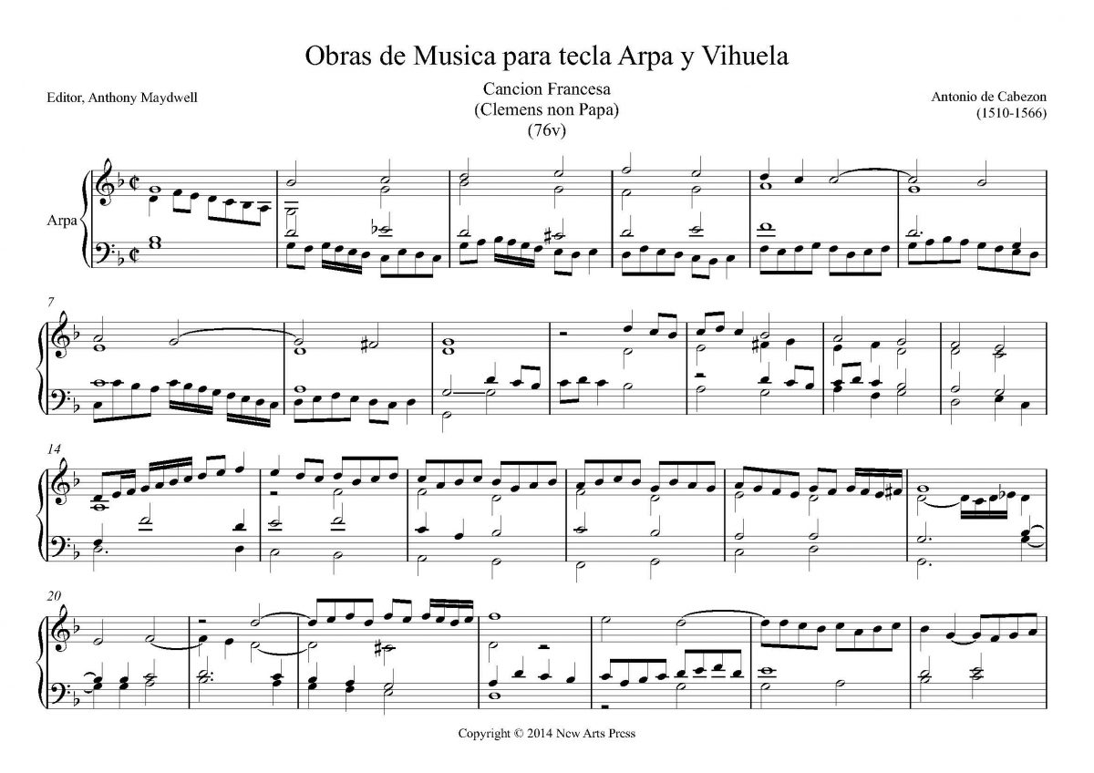 Tiento sobre Cancion Francesa