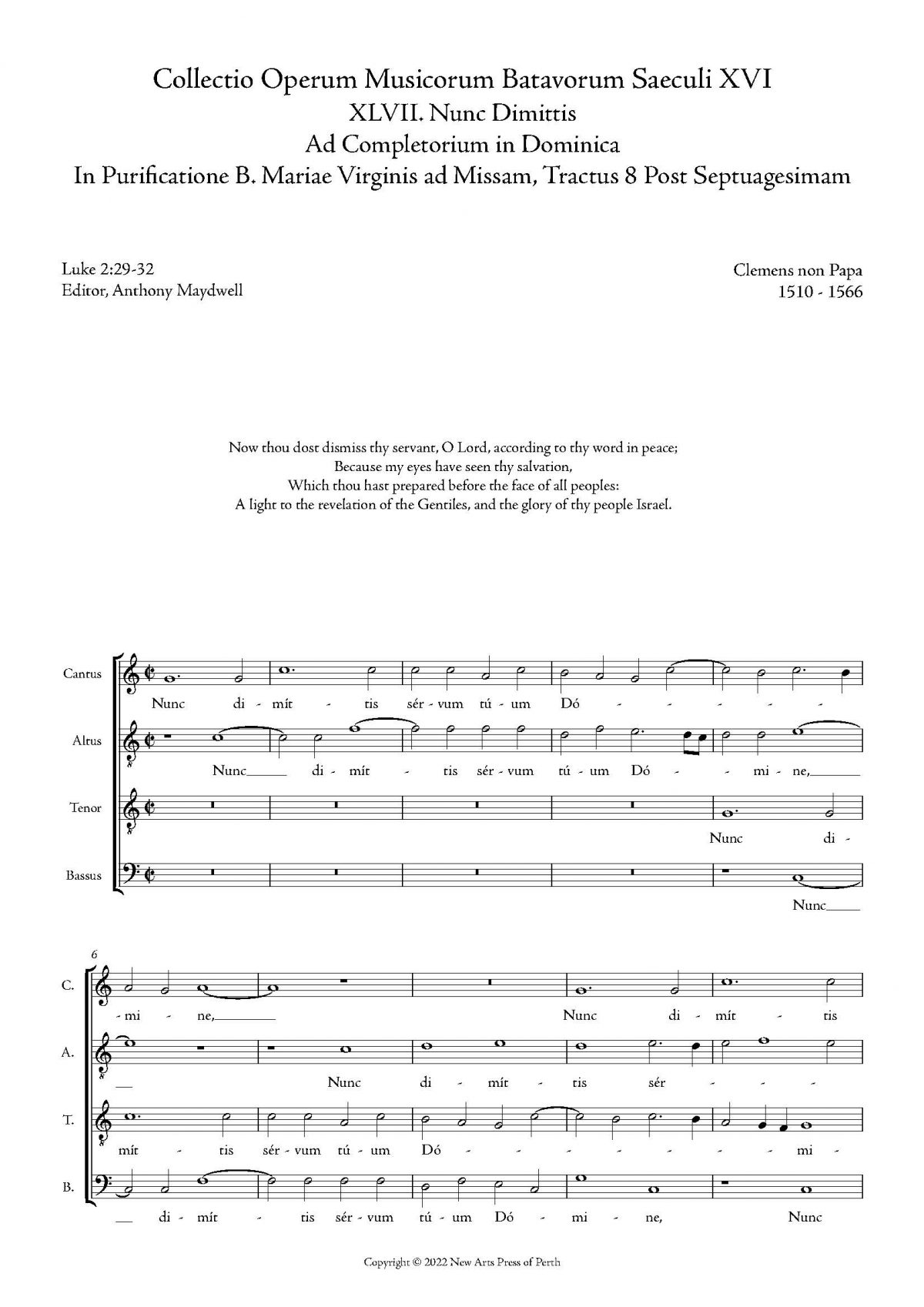 Nunc Dimittis