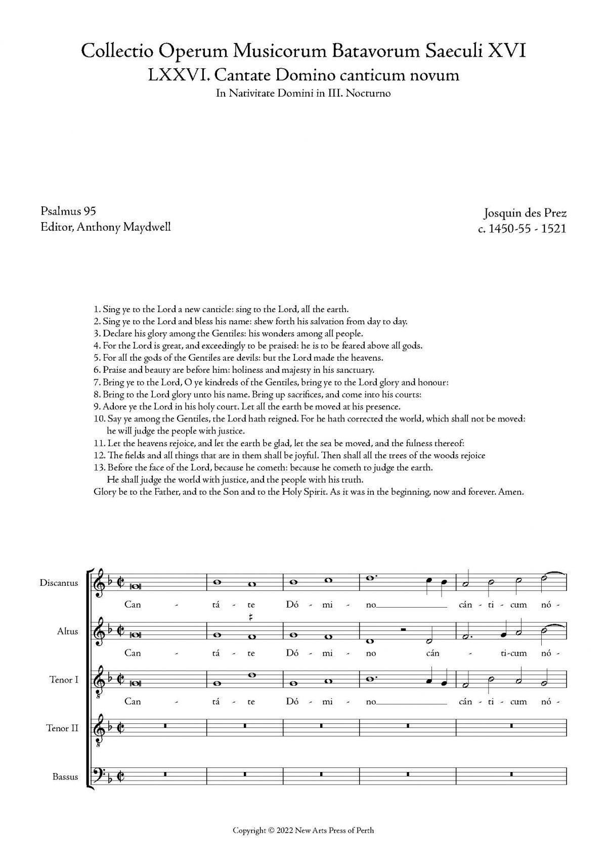 Cantate Domino