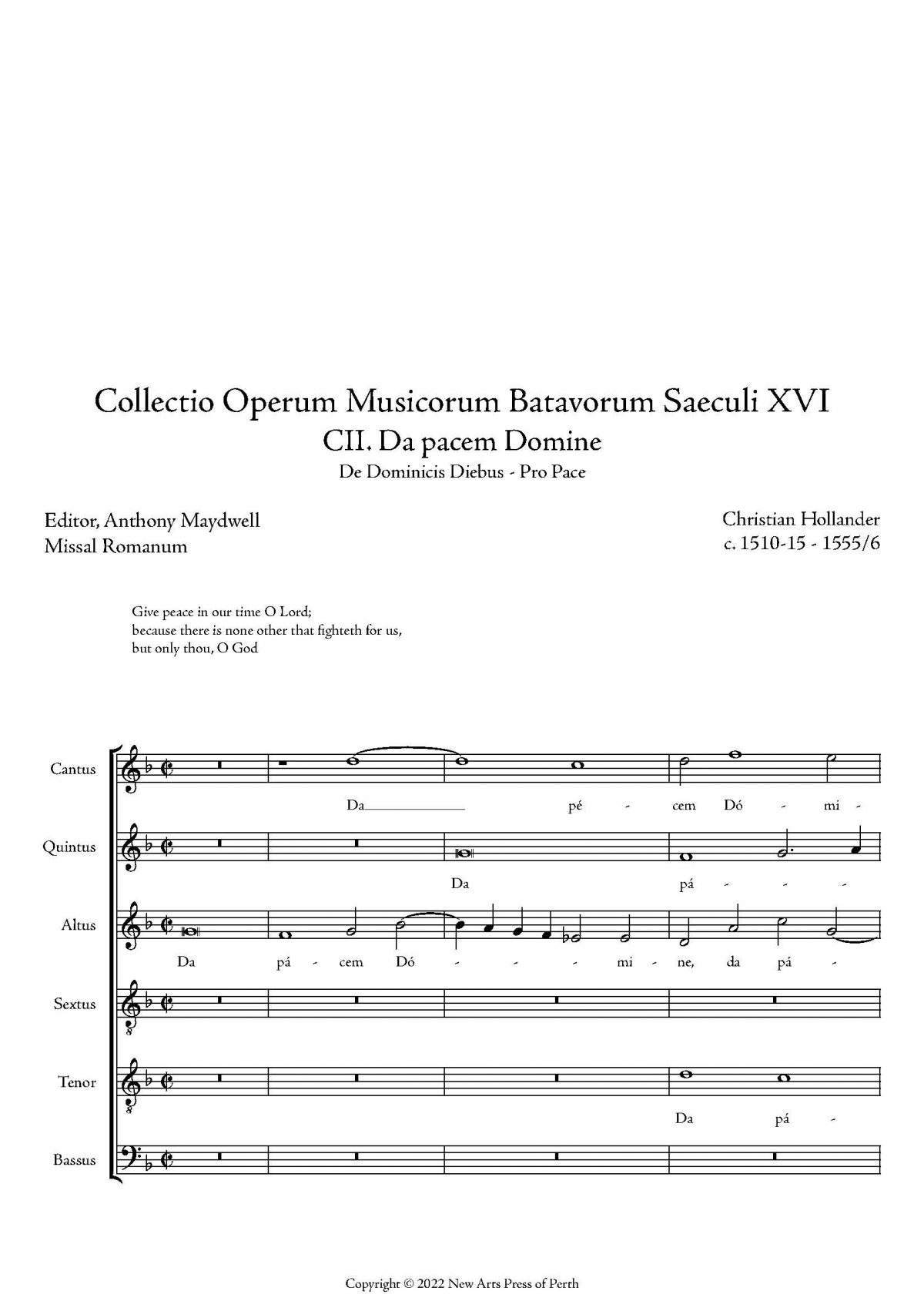 Da pacem Domine