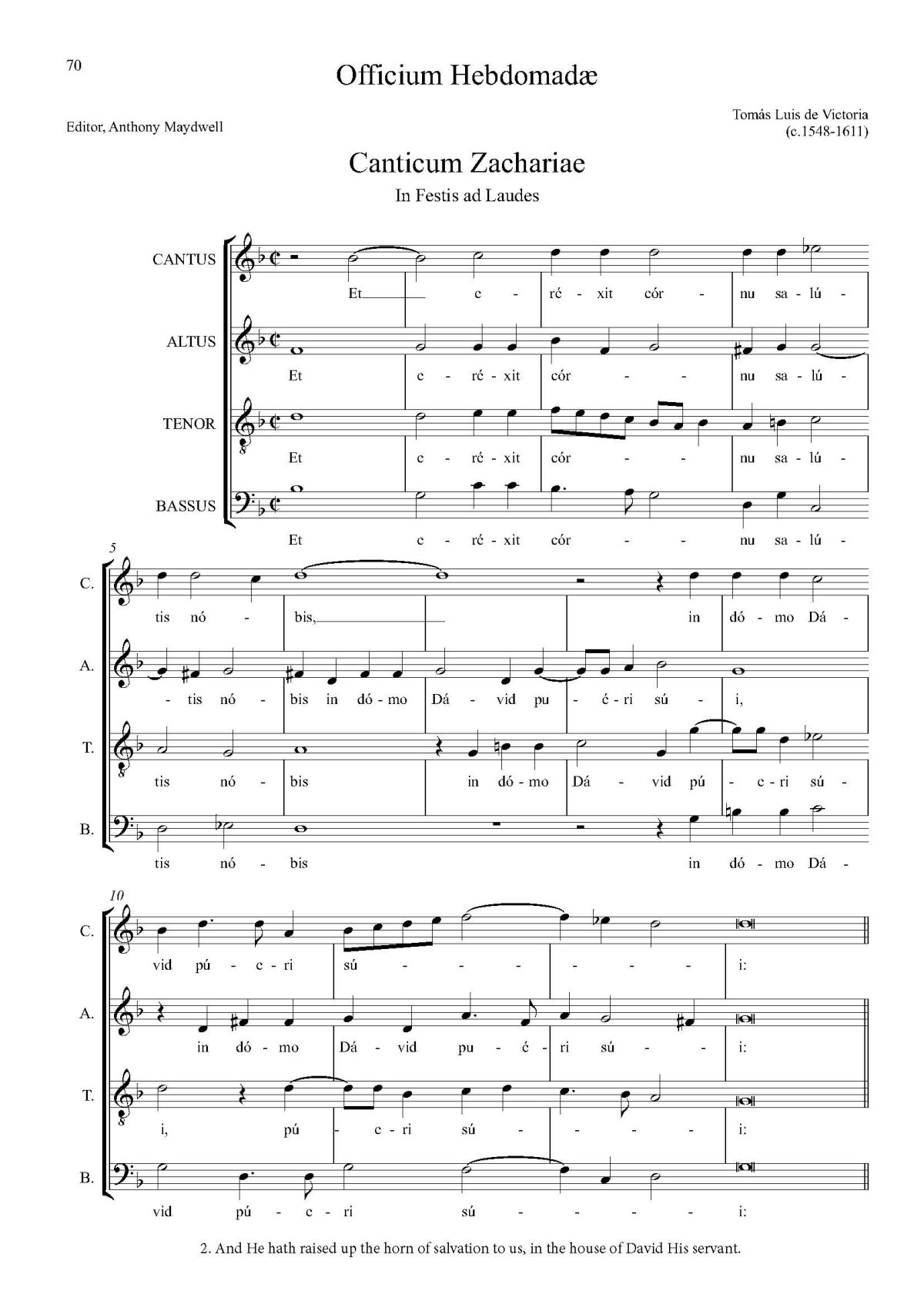 Canticum Zachariae