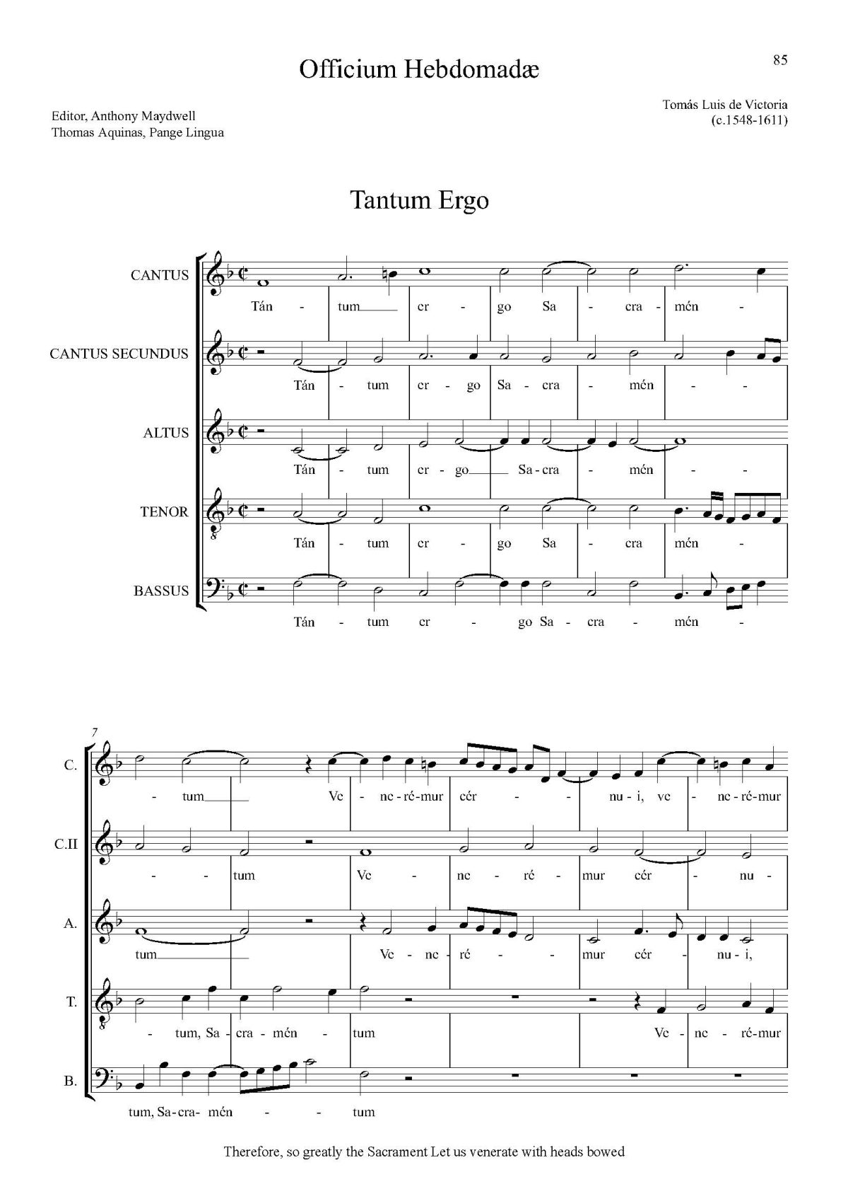 Tantum Ergo