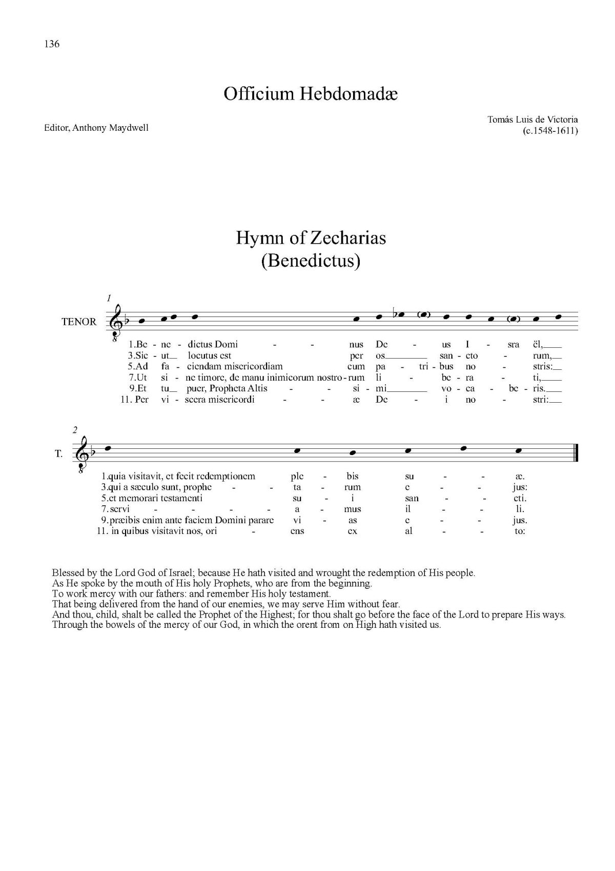 Canticum Zachariae