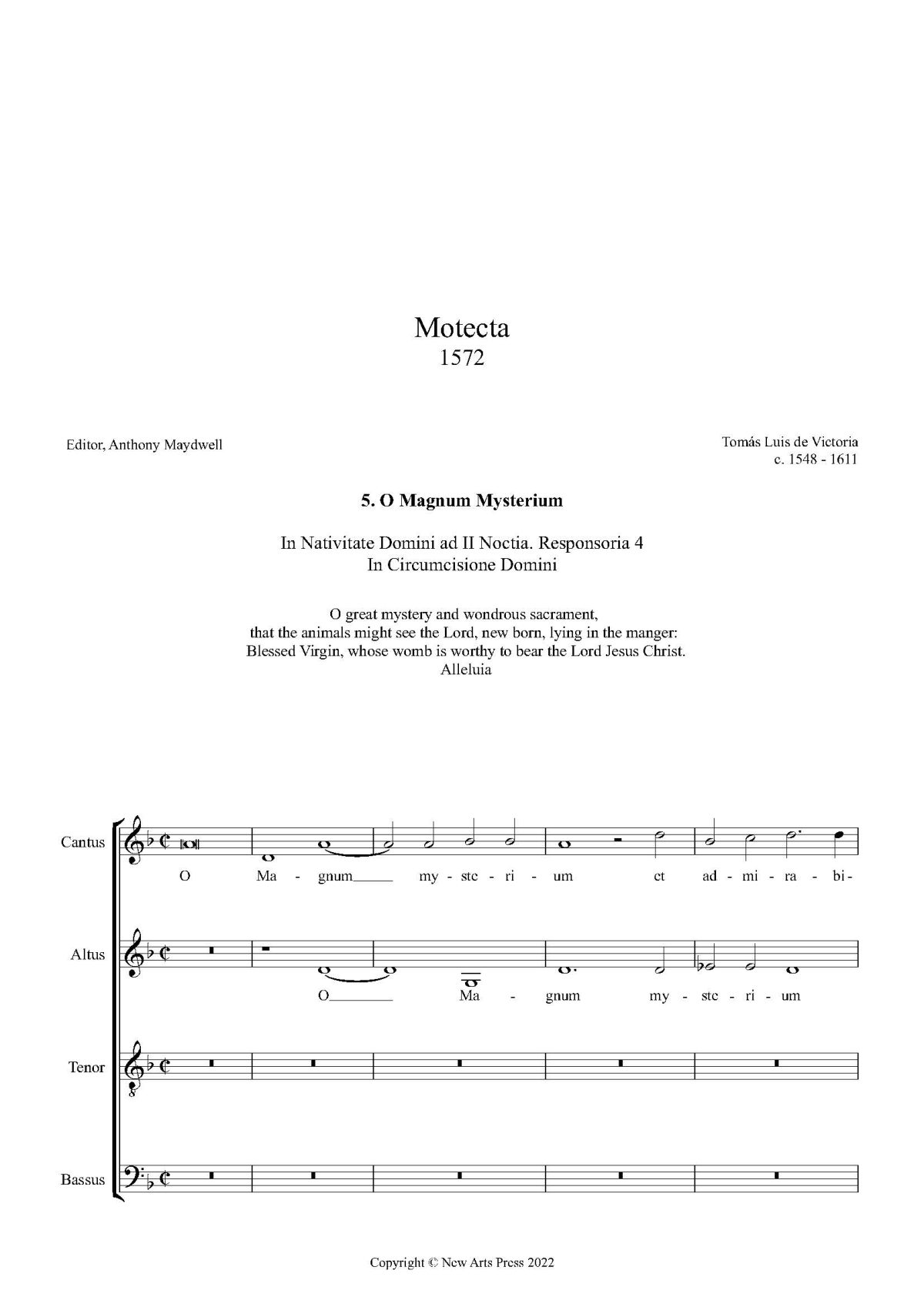O Magnum Mysterium