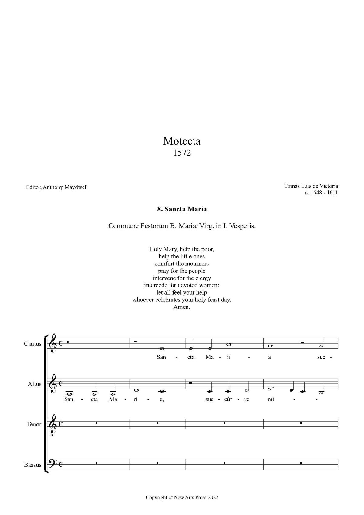 Sancta Maria succurre miseris