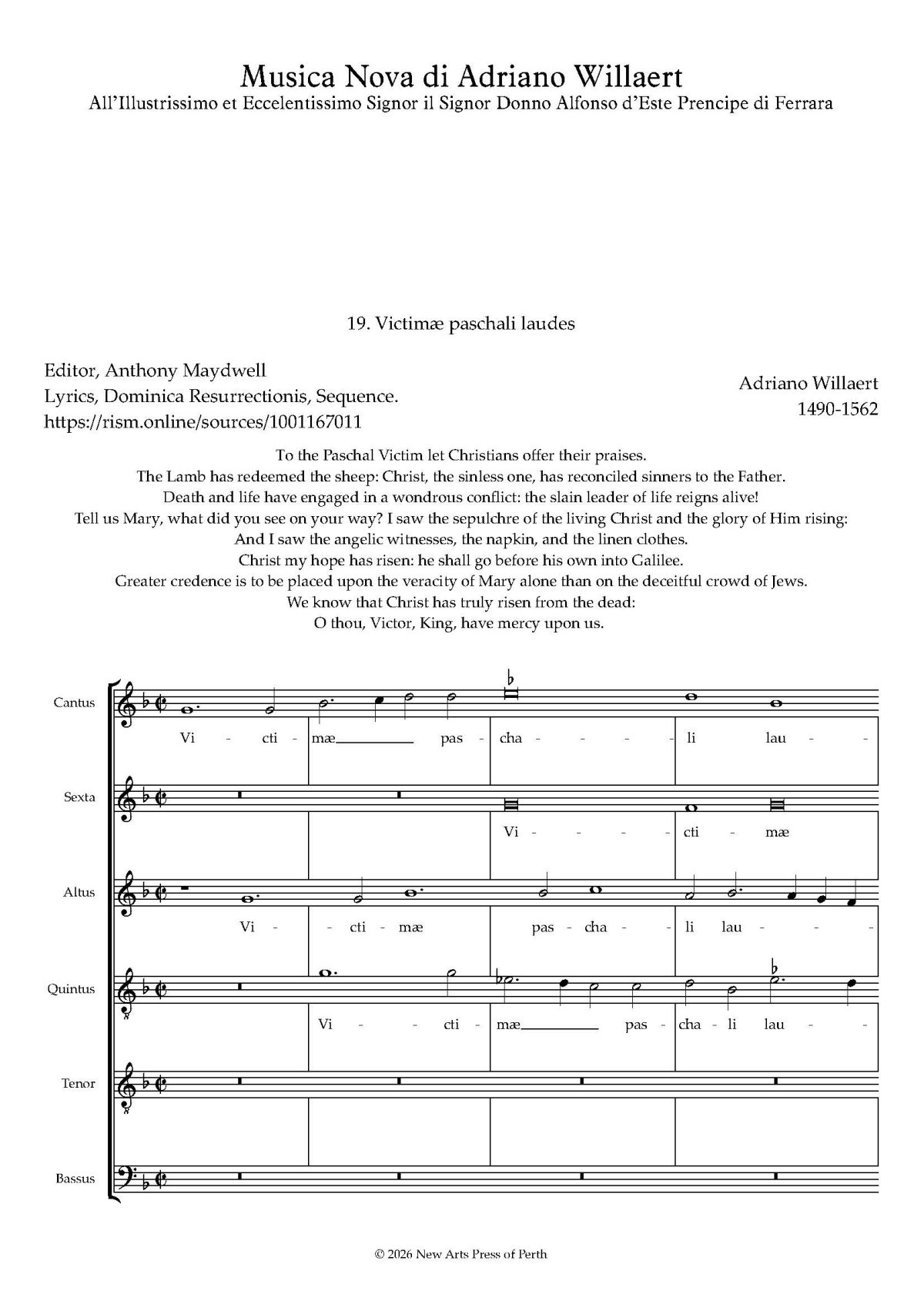 Victimæ paschali laudes